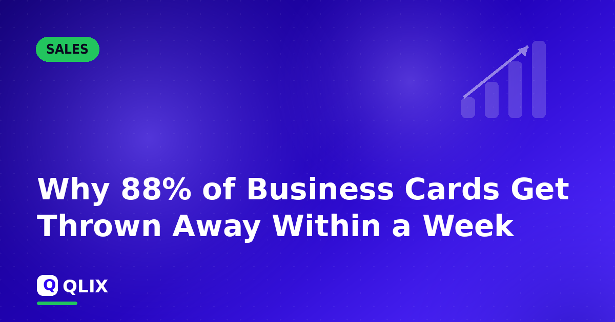 Why 88% of Business Cards Get Thrown Away Within a Week — cover illustration